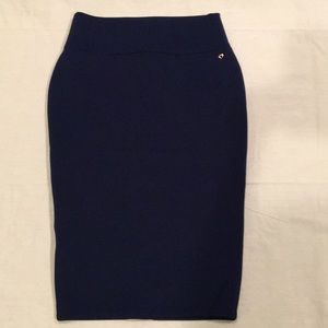 NWT Thalia Sodi Knit Skirt in Navy  Sz S